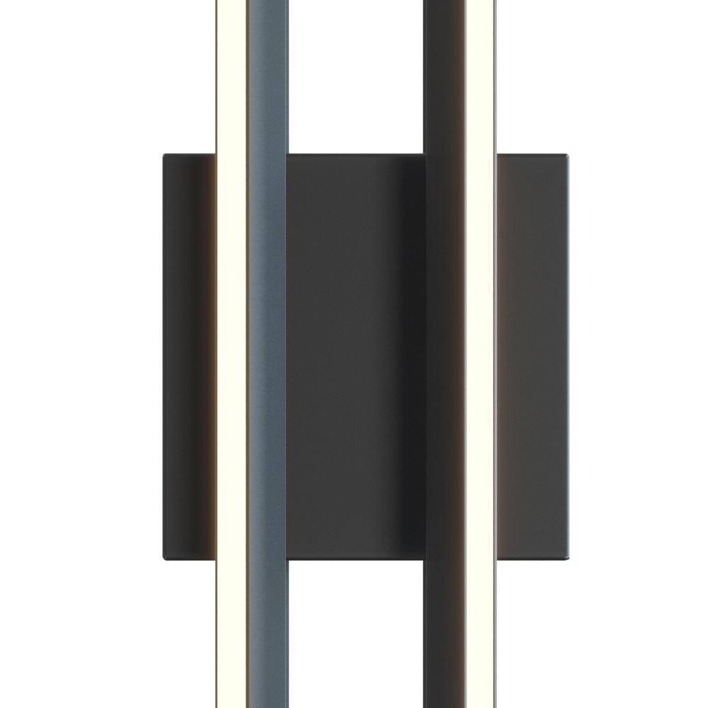 Cass 16" Black Steel Dimmable LED Wall Sconce