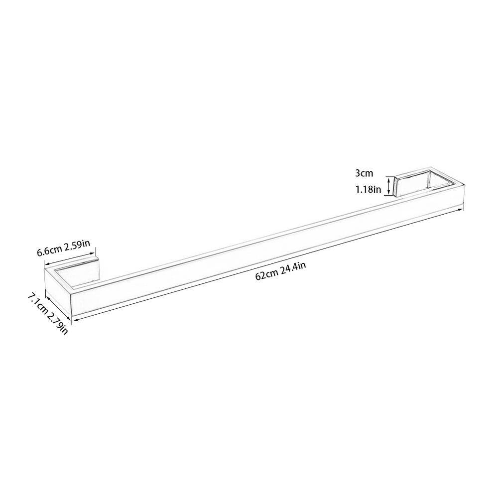 Brushed Nickel 8-Piece Stainless Steel Bathroom Hardware Set