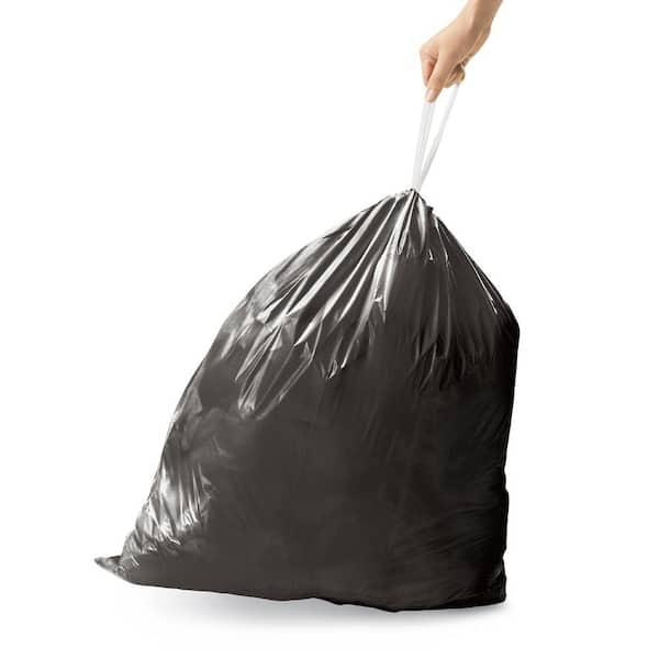 Neutrino Trash Bags (100 Count) 8-9 Gallon Liner - Heavy Duty Drawstring Plastic Garbage Bags - Compatible with Simple Human