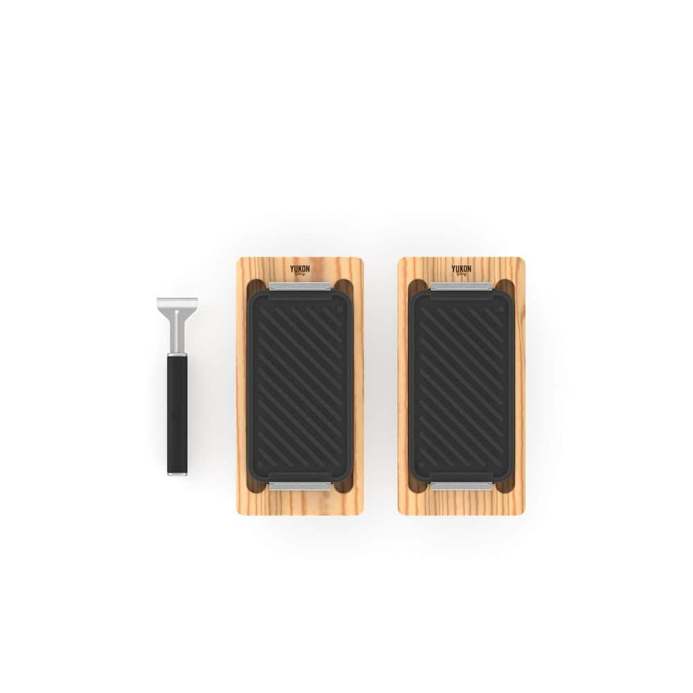 Reviews for Yukon Glory Wooden Trays & Cast Iron Pan Set Pg 1 The