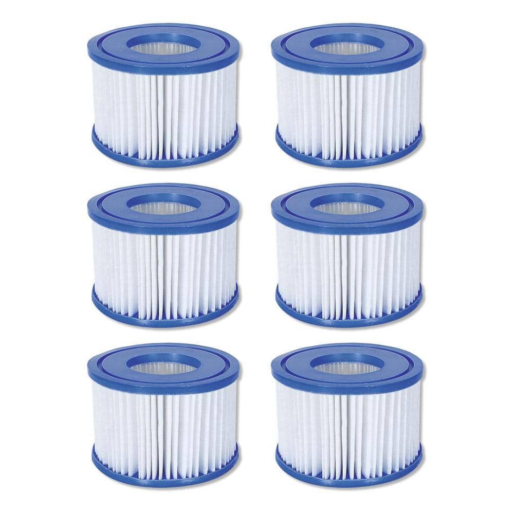 SaluSpa 4.2 in. Dia 105 sq. ft. Pool Filter Pump Type VI Replacement Cartridge (6 Pack) price history on PriceWatchPro