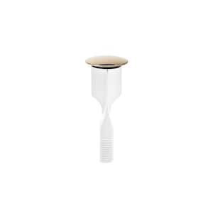 1.5 in. Cap Diameter ClogFREE Universal Magnetic Pop-Up Stopper Retrofits in Existing Install, Polished Brass
