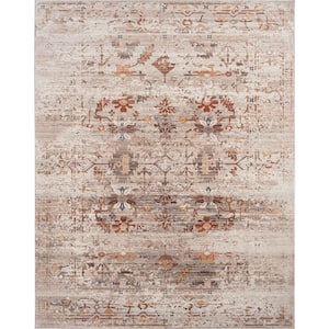 Calabria Multi-Colored 2 ft. x 10 ft. Abstract Area Rug