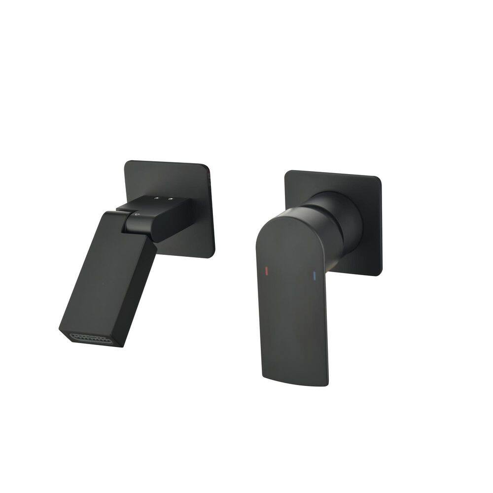 Modern Single-Handle Wall Mounted Bathroom Faucet in Matte Black price history on PriceWatchPro