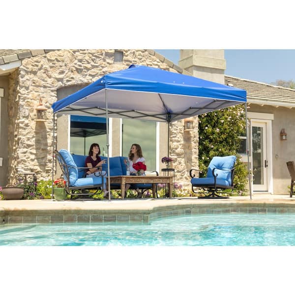 Everbilt - 10 ft. x 10 ft. Blue Instant Canopy Pop Up Tent