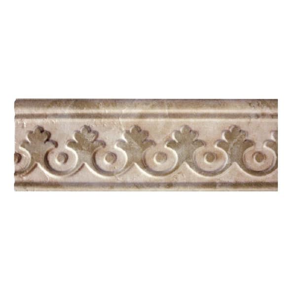 Florida Tile Augustus Smoke Beige 3.15 in. x 10 in. Matte Ceramic Decorative Wall Tile Accent (12 tiles/ case)