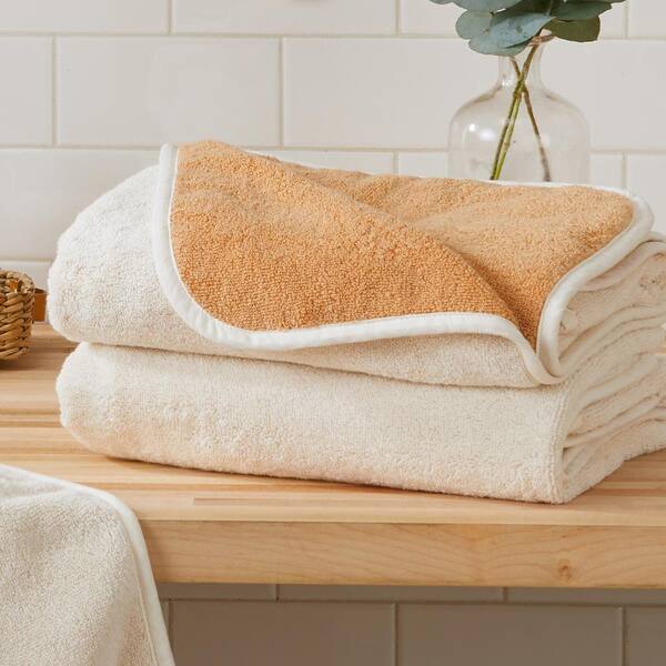 Arkwright True Color Bath Towels (6-Pack), 25x52 in., Ring Spun Cotton, Beige, Size: 25 x 52