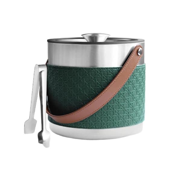 Space-saving 7 in. Built-In Stainless Steel Silver Beverage Tubs