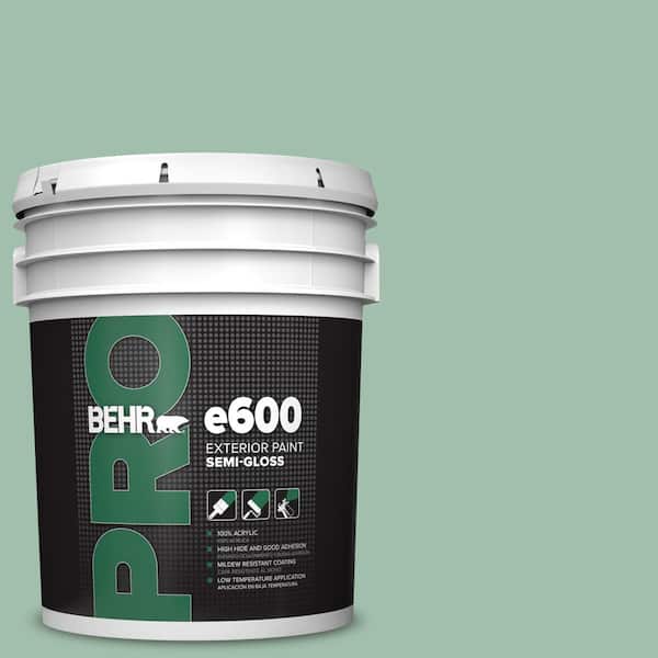 BEHR PRO 5 gal. #MQ6-13 Spring Reflection Semi-Gloss Exterior Paint