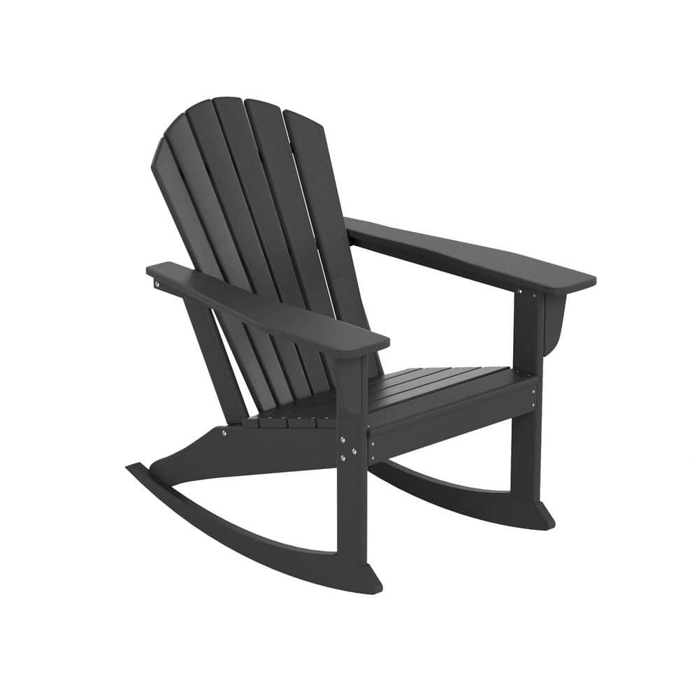 Mason Gray Adirondack HDPE Plastic Outdoor Rocking Chair price history on PriceWatchPro