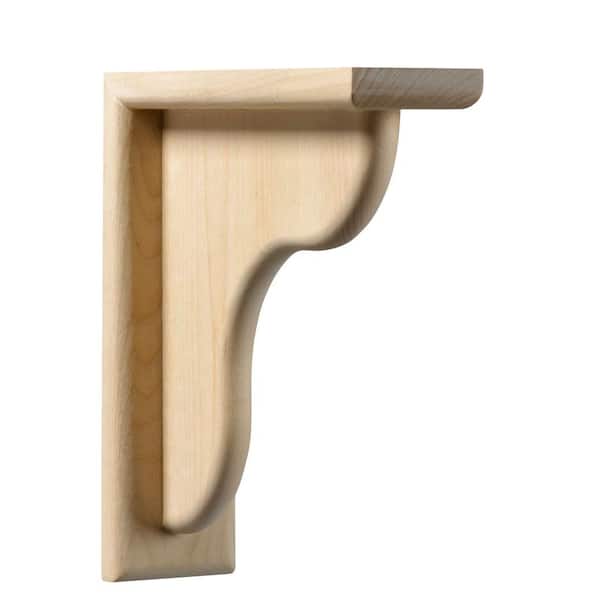 Ornamental Mouldings 9-1/4 in. x 2-1/2 in. x 9-1/4 in. Unfinished Wood Corbel