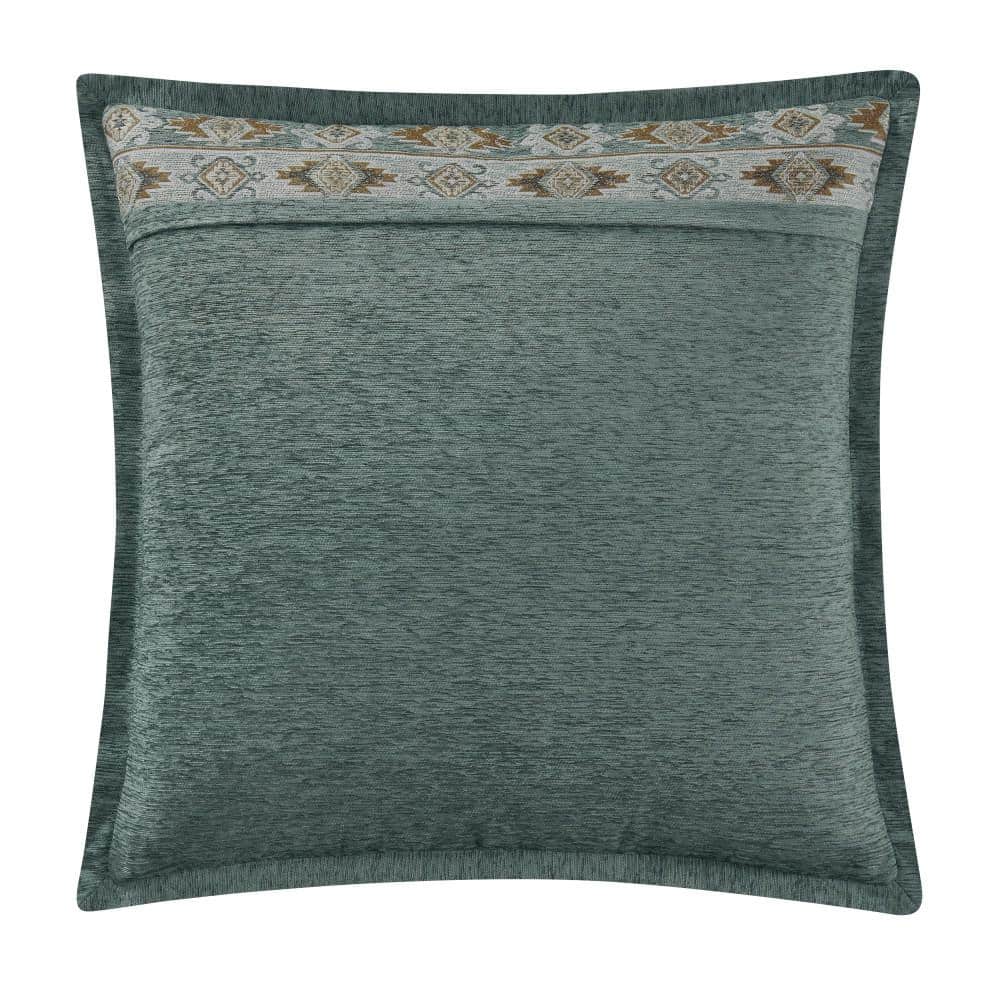 Tiberius Turquoise Southwest Polyester Euro Sham 26 in. L x 26 in. W