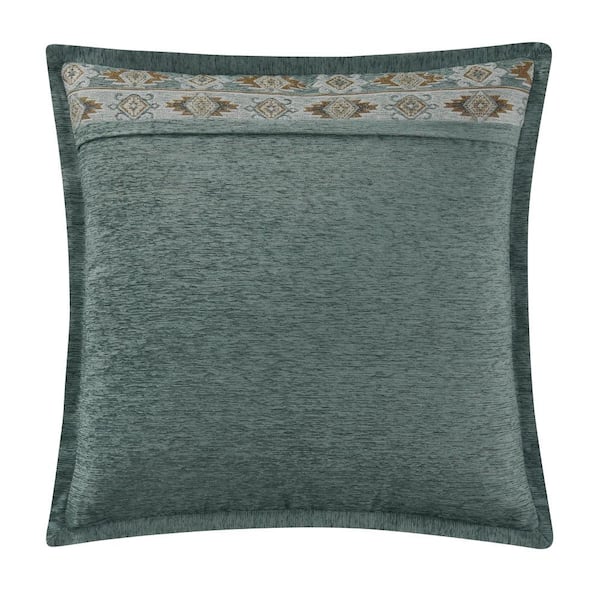Unbranded Tiberius Turquoise Southwest Polyester Euro Sham 26 in. L x 26 in. W