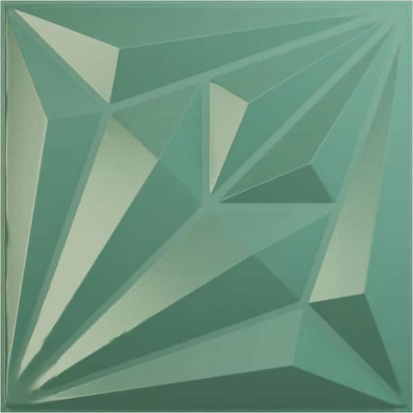 Ekena Millwork 19 5/8 in. x 19 5/8 in. Diamond EnduraWall Decorative 3D Wall Panel, Sea Mist (12-Pack for 32.04 Sq. Ft.)