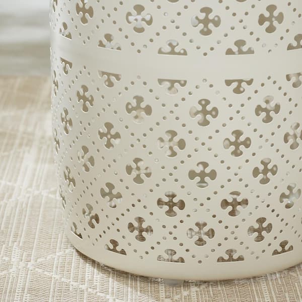 Chalk Metal Outdoor Patio Garden Stool