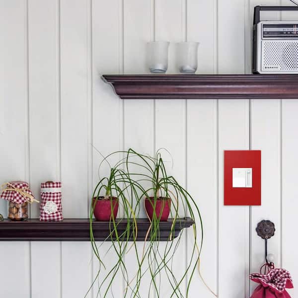 adorne 1 Gang Plus Decorator/Rocker Wall Plate, Cherry (1-Pack)