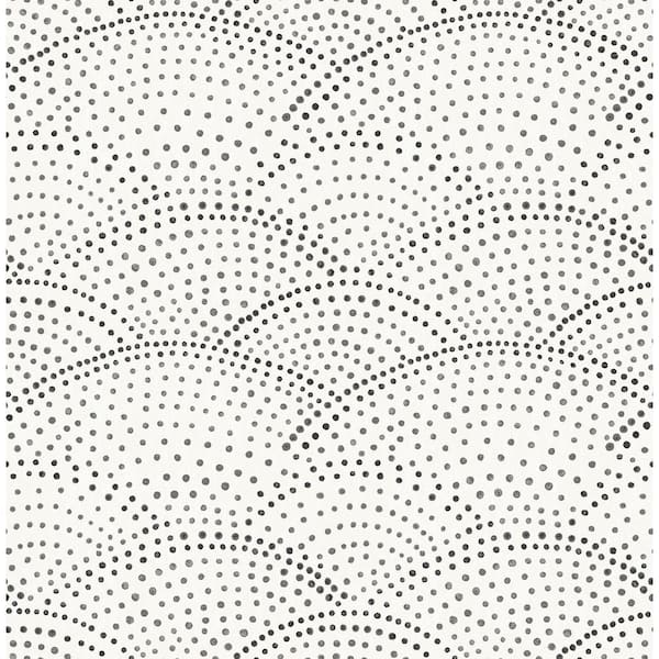NuWallpaper Charcoal Grey Danton Wallpaper Sample