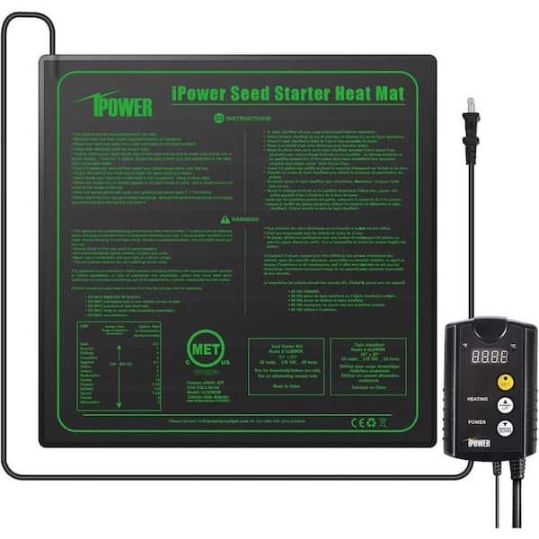 Ferry-Morse Indoor Seed Starter Heat Mat for Improved Germination -  Includes 6-ft Power Cord in the Seed Starters department at