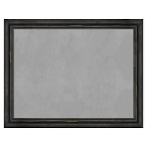 Rustic Pine Black Narrow 27 in. x 21 in. Framed Magnetic Board