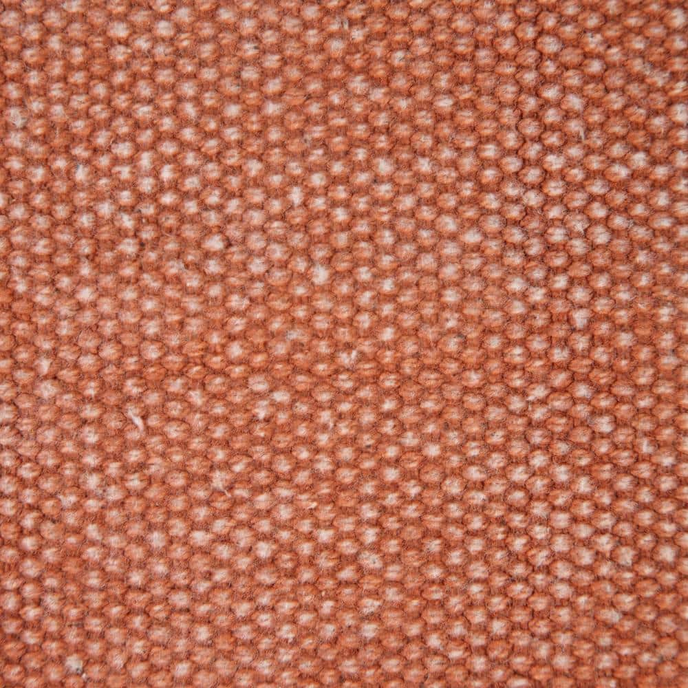 Nina Burnt Orange Cotton Fringed 20" x 20" Throw Pillow Set