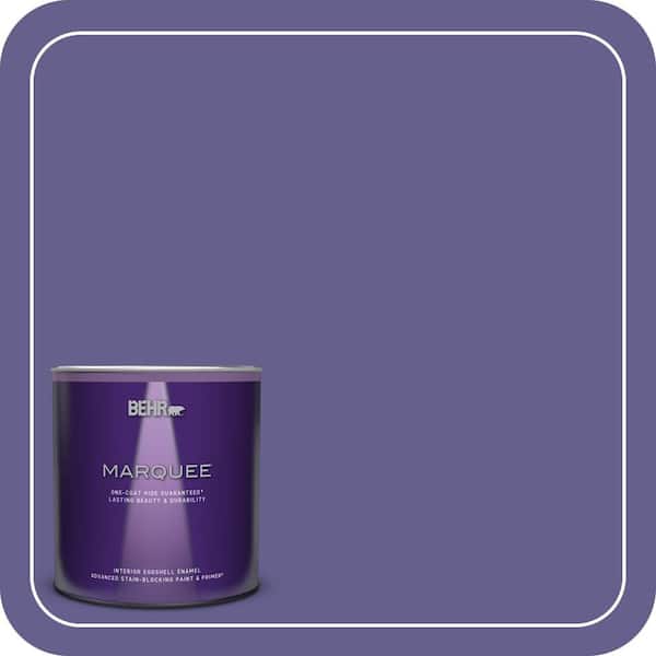 BEHR MARQUEE 1 qt. #S-G-630 Majestic Purple Eggshell Enamel Interior Paint & Primer