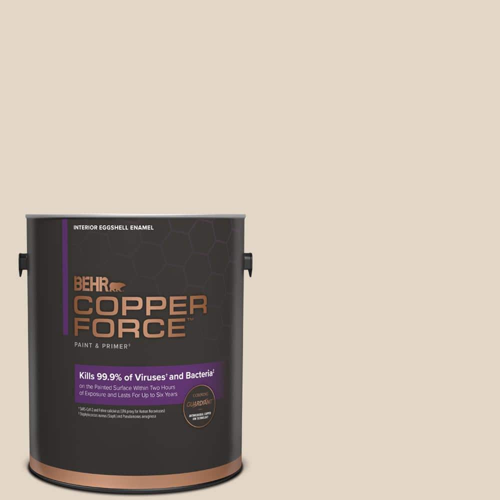 COPPER FORCE 1 gal. N3002 Canvas Luggage Eggshell Enamel Virucidal