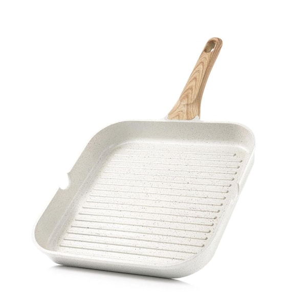 Ceramic Nonstick Grill Frying Pan, with Nonstick Surface and Ceramic Coating, 7 X 9.5 X 2 in. Product Size