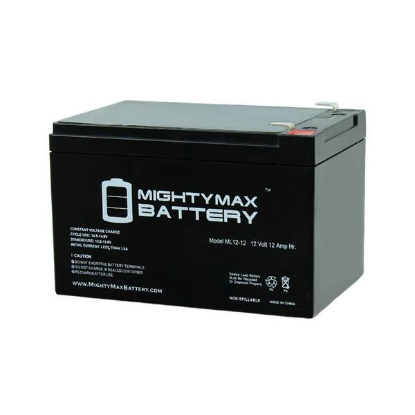 MIGHTY MAX BATTERY 12V 12AH Battery for CSB Battery GP12120-F2