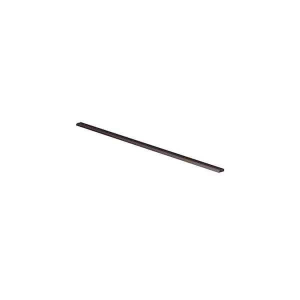 Unbranded Jamestown Recessed 96 in. W x 0.75 in. H x 0.25 in. D in Espresso Scribe Molding in Assembled Wall