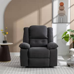 Gray Massage Recliner with Side Pocket, Power Lift Chair for Elderly with Adjustable Massage and Heating Function