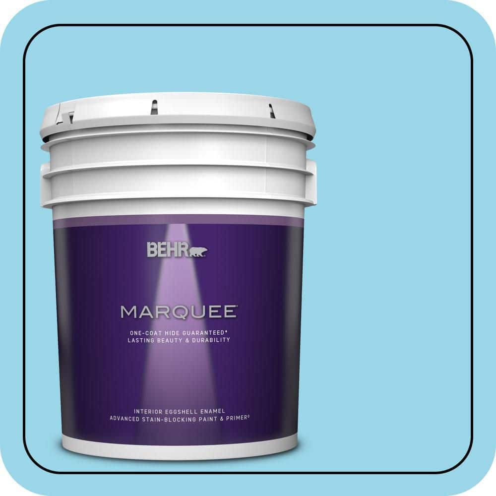 5 gal. #P490-2 Blue Sarong Eggshell Enamel Interior Paint & Primer price history on PriceWatchPro