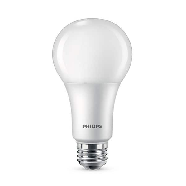 Dinkarville Wardianzaak Opgetild Philips 40-Watt/60-Watt/100-Watt Equivalent 3-Way A21 E26 LED Light Bulb  Soft White 2700K (1-Pack) 571513 - The Home Depot