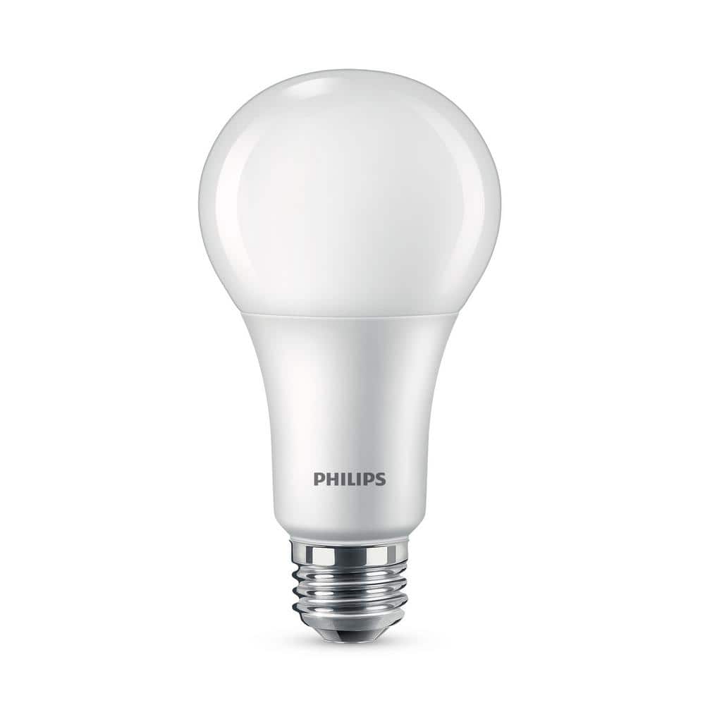 Philips 465146 LED 3-Way A21 Frosted Light Bulb: 2200-1600-620-Lumen,  2700-Kelvin, 22-16-8-Watt (150-100-50-Watt Equivalent), E26 Base, Soft  White