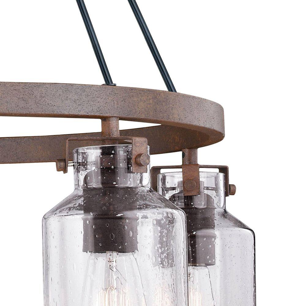 Milone Rustic Bronze 5-Light Chandelier