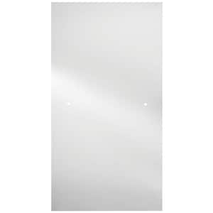 30.4 in. W x 63.1 in. H Pivot Shower Door Glass Panel in Clear Glass