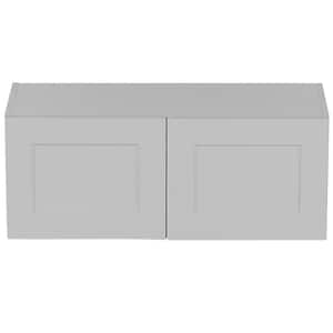 Cambridge Gray Shaker Assembled Wall Kitchen Cabinet (30 in. W x 12.5 in. D x 12 in. H)