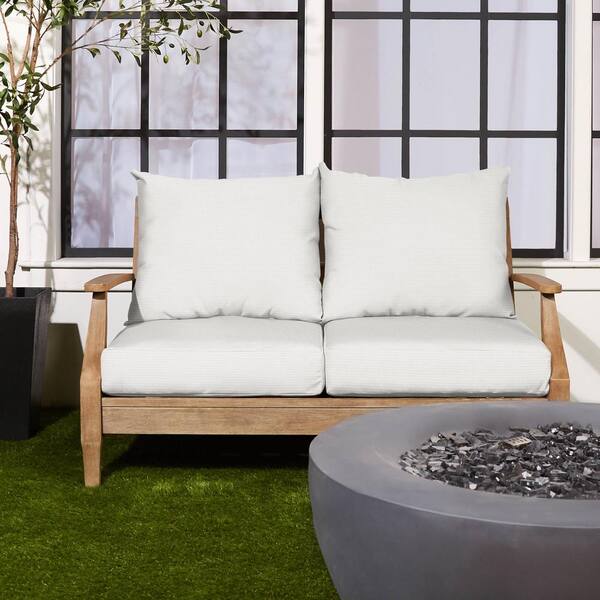 SORRA HOME 25 x 23 x (4-Piece) Deep Seating Outdoor Loveseat