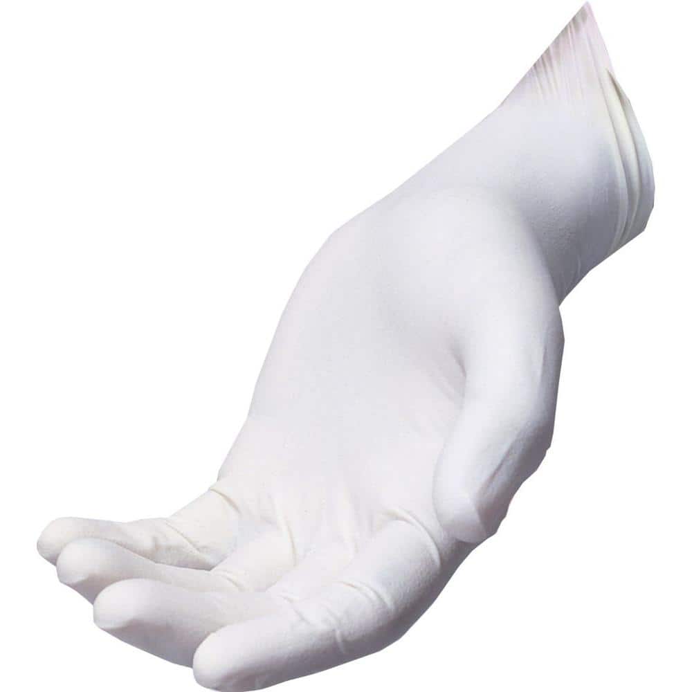 HDX 100 Count Disposable Latex Gloves SZM 432202 The Home Depot