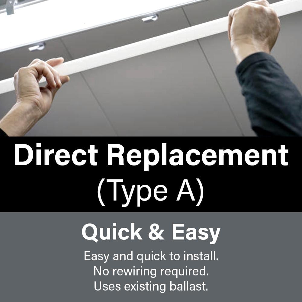 4ft Cool White LED Direct Replacement Light Bulbs, 10 Pack