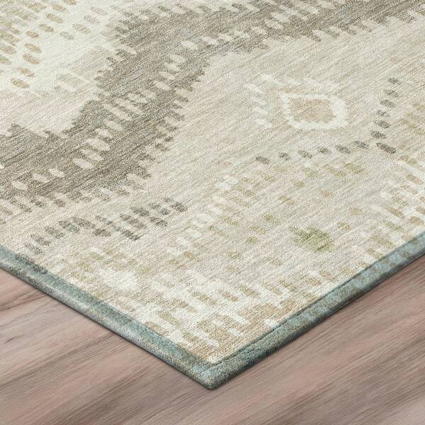 Chantille Machine Washable Indoor/Outdoor Abstract ACN3074 Linen 2 ft. x 3 ft. Accent Rug