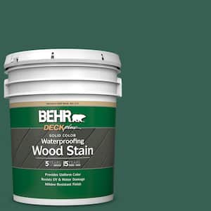 5 gal. #M430-7 Green Agate Solid Color Waterproofing Exterior Wood Stain