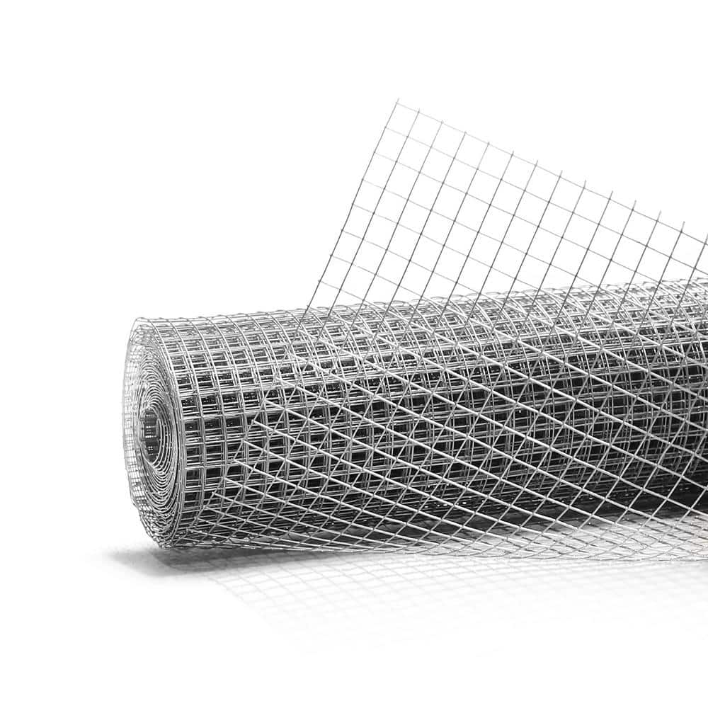Galvanized Metal Chicken Wire Mesh for Garden and Security, 3' x 5'