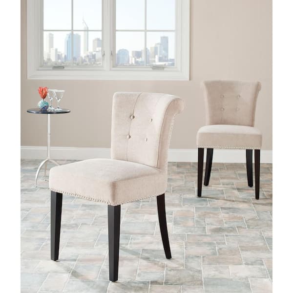 Britannia Light Gold/Black Side Chair (Set of 2)