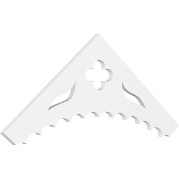 Ekena Millwork Wellington 1 in. D x 18 in. W x 48 in. L Signature Urethane Gable Pediment