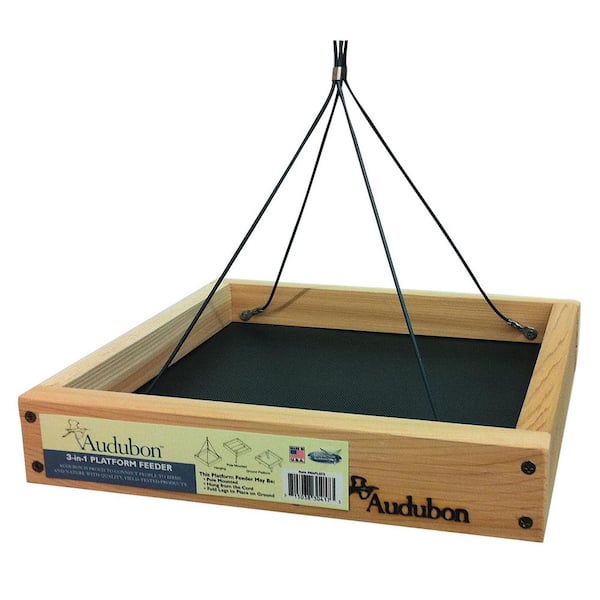 Wild Bird 3 lb. Cedar/Screen Platform Bird Feeder 1-Ports