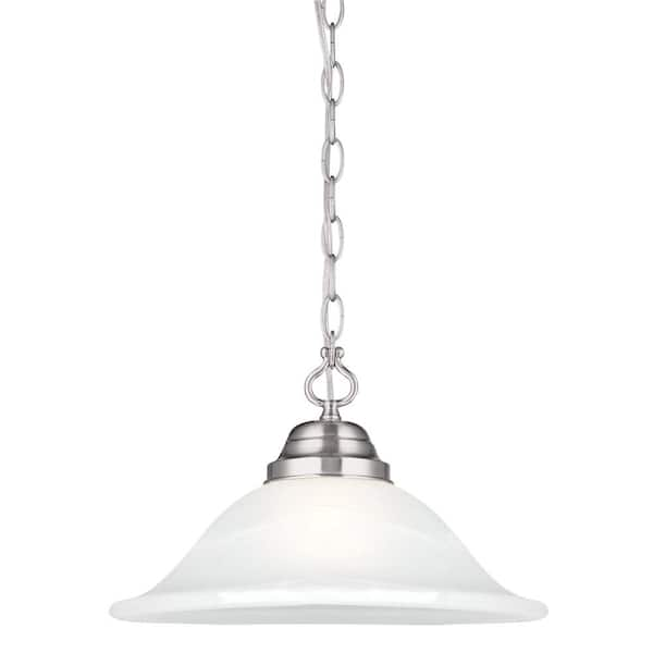 Design House Millbridge 1-Light Satin Nickel Swag Light Fixture