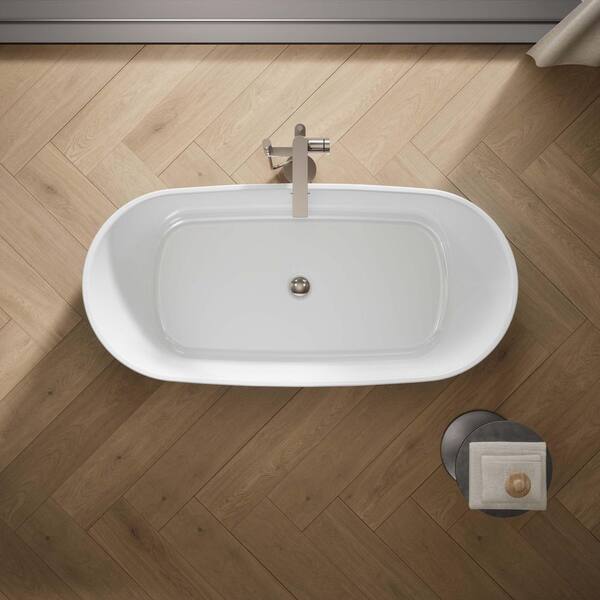 KOHLER Ceric 60 in. x 29 in. Freestanding Deep Soaking Acrylic