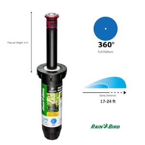 22SA 4 in. Pop-Up Rotary Sprinkler, Full Circle Pattern, Adjustable 17-24 ft.