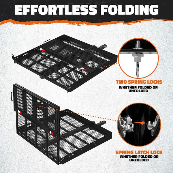 Mockins 40 in. x 40 in. x 4 in. Folding Square Wheelchair Carrier