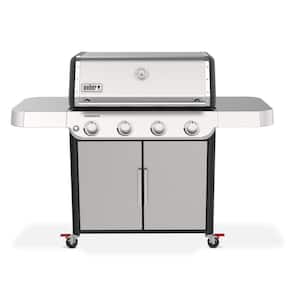 Weber Genesis S-335 3-Burner Propane Gas Grill in Stainless Steel with Side  Burner 35400001 - The Home Depot